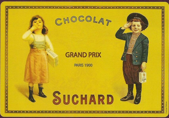 SET DE TABLE CHOCOLAT SUCHARD GRAND PRIX PARIS 1900